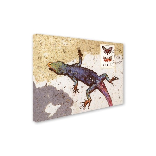 Nick Bantock 'Rainbow Lizard' Canvas Art,24x32